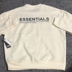 Essentials Off-White Crewneck Sweater